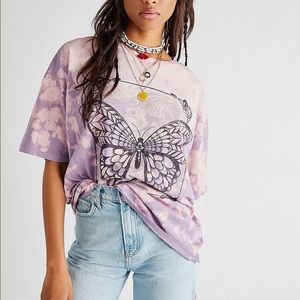Free People x Vintage Souls Butterfly Tee XS